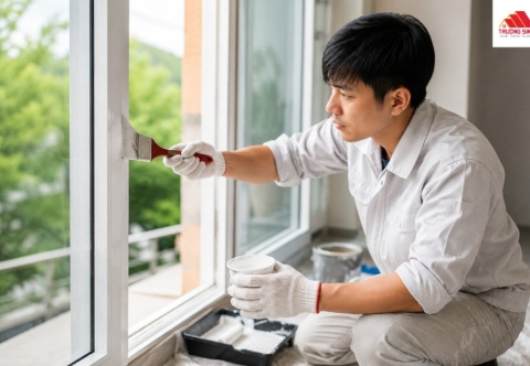 Hướng dẫn sơn cửa nhôm kính tại nhà đẹp như mới